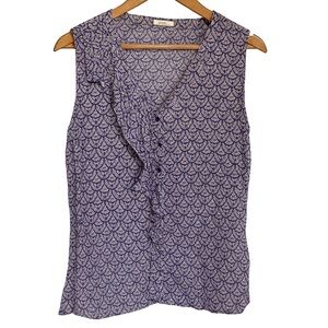 Tulle by Anthropologie Purple Ruffle Sleeveless Cottagecore Y2K Top – Size Large